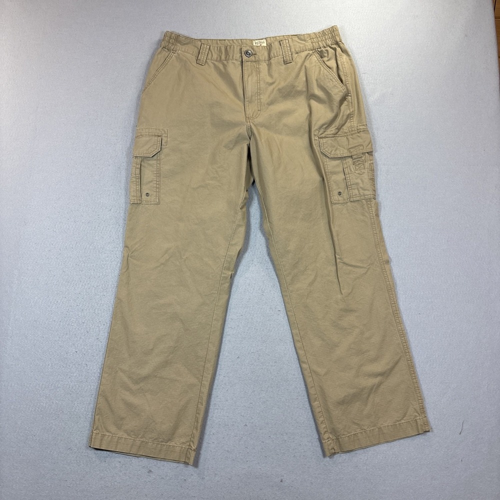 RedHead Men's Ripstop Cargo Pants Khaki Beige 100% Cotton Size 40x32 Utility